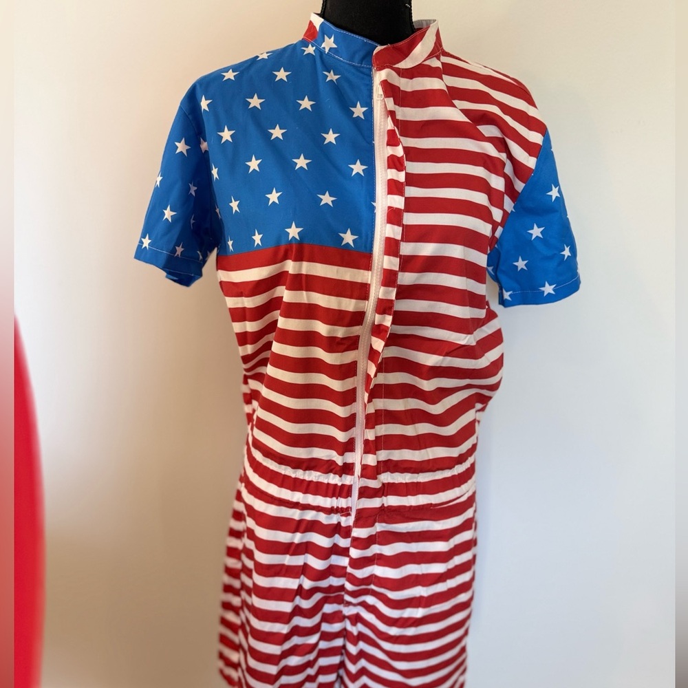 Patriotic Stars and Stripes Jumpsuit
